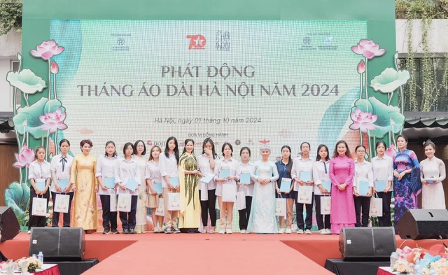 Phát động Tháng Áo dài Hà Nội năm 2024 - Ảnh 4.