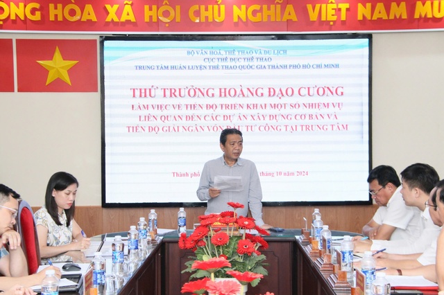 Thứ trưởng Hoàng Đạo Cương thăm làm việc với Trung tâm HLTTQG TP.HCM - Ảnh 4.