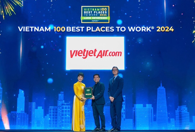 Giải thưởng “Nơi làm việc tốt nhất Việt Nam 2024” xướng tên Vietjet, FPT, Vingroup  - Ảnh 1.