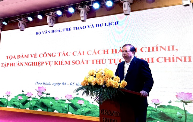 Cải cách thủ tục hành chính trong lĩnh vực văn hóa, thể thao và du lịch đã có nhiều chuyển biến tích cực - Ảnh 1.