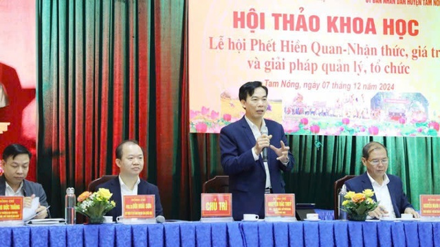 Phú Thọ tìm giải pháp khôi phục lễ hội Phết Hiền Quan - Ảnh 1.