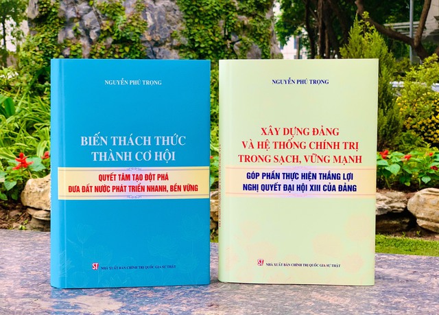 Xuất bản hai cuốn sách của Tổng Bí thư Nguyễn Phú Trọng thể hiện quyết tâm thực hiện thắng lợi Nghị quyết Đại hội XIII của Đảng - Ảnh 1.