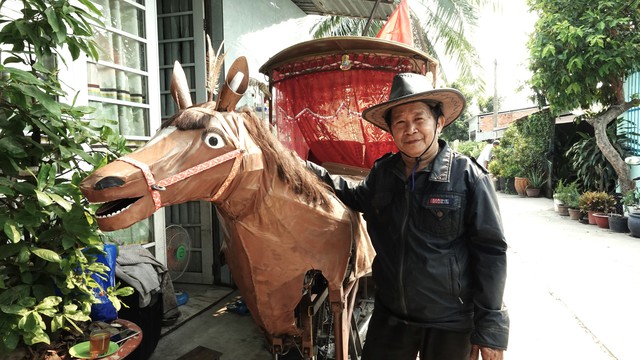 Gặp ông chú thợ máy ở TP.HCM chế tạo ngựa sắt giúp “rút ngắn” thời gian đi Đồng Nai mất… 1 tháng! - Ảnh 1.