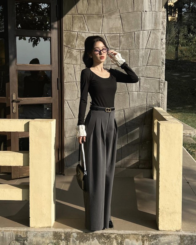 3 mẫu quần ống rộng giúp Hoa hậu Phương Khánh mặc đẹp đỉnh cao - Ảnh 10.