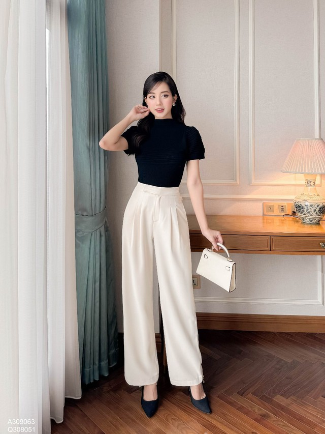 3 mẫu quần ống rộng giúp Hoa hậu Phương Khánh mặc đẹp đỉnh cao - Ảnh 6.