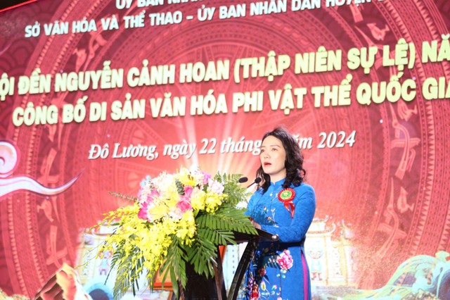 Lễ hội đền Nguyễn Cảnh Hoan được công nhận Di sản văn hóa phi vật thể quốc gia - Ảnh 2.