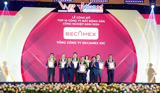 BECAMEX IDC lần thứ 4 liên tiếp đạt danh hiệu công ty bất động sản công nghiệp uy tín - Ảnh 1.