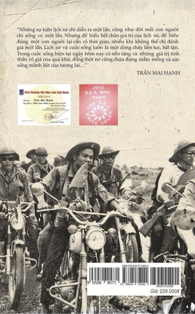 Tái bản, bổ sung cuốn tiểu thuyết tư liệu lịch sử Biên bản chiến tranh 1-2-3-4.75 của nhà báo, nhà văn Trần Mai Hạnh - Ảnh 3.