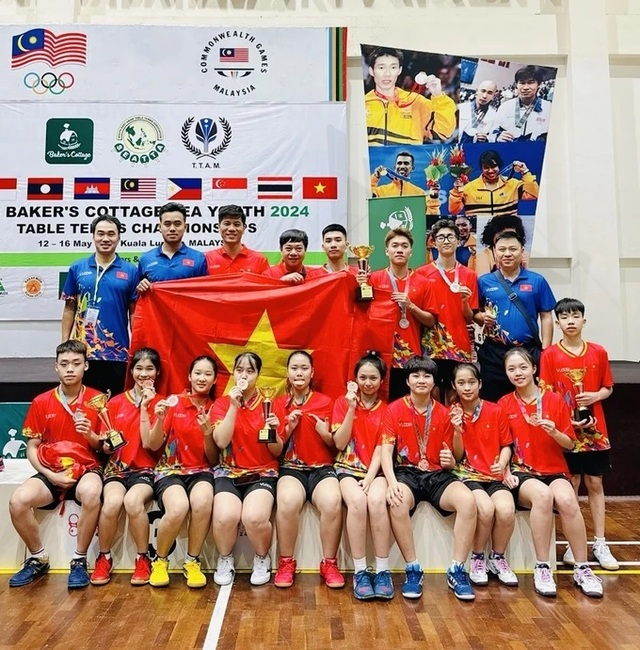 Đội tuyển Bóng bàn trẻ Việt Nam giành suất dự giải châu Á - Ảnh 1.