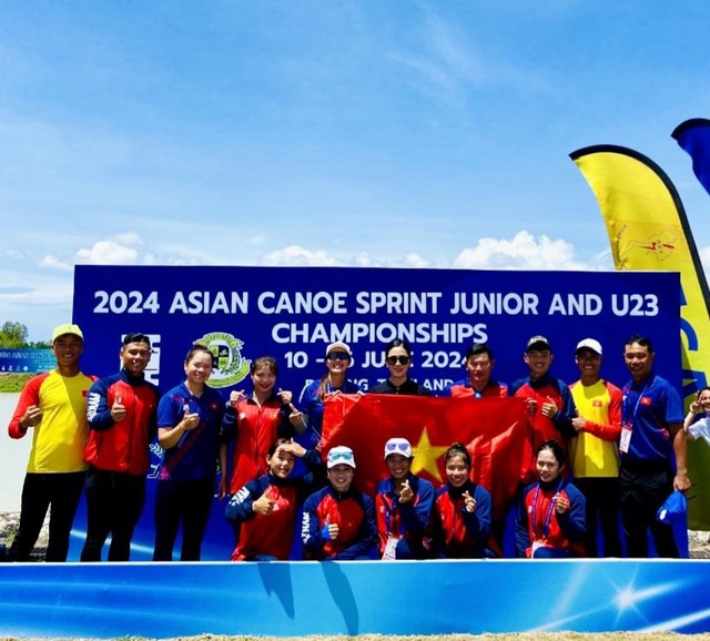 Canoe Việt Nam giành 6 HCV tại Giải vô địch trẻ và U23 vô địch châu Á - Ảnh 1.