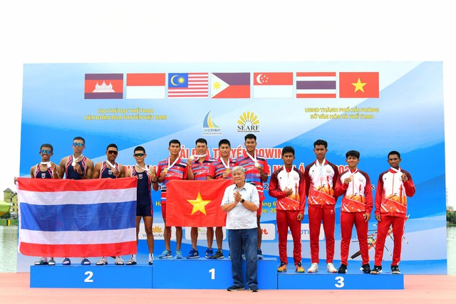 Việt Nam nhất toàn đoàn Giải đua thuyền Rowing vô địch U19, U23 và vô địch  Đông Nam Á - Ảnh 1.