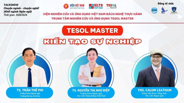 Tọa đàm TESOL MASTER - chắp cánh ước mơ tiếng Anh cho người trẻ - Ảnh 1.