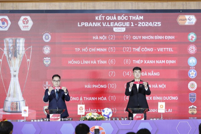 Bốc thăm V-League 2024/25: Đương kim vô địch Nam Định hành quân tới Hà Tĩnh - Ảnh 2.