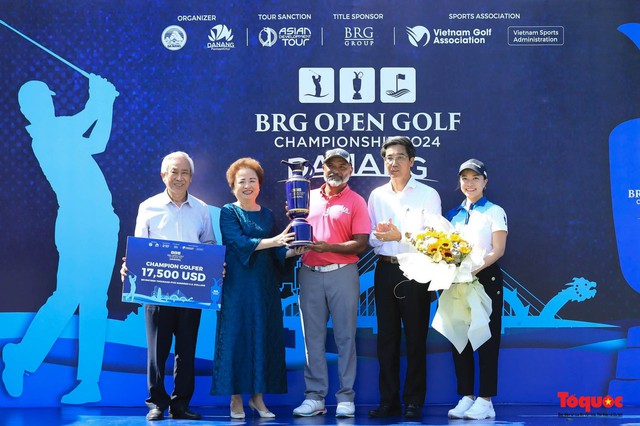 Golfer đến từ Ấn Độ Rahil Gangjee vô địch giải BRG Open Golf Championship Danang 2024 - Ảnh 1.