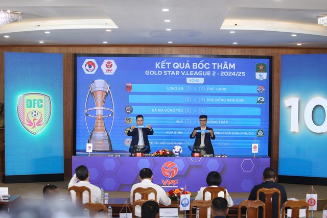 Giải bóng đá Hạng Nhất Quốc gia 2024/25: 11 đội bóng tham gia tranh tài - Ảnh 1.