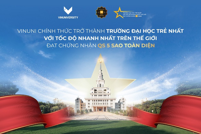 Vinuni trở thành đại học trẻ nhất, với tốc độ nhanh nhất thế giới đạt chứng nhận QS 5 Sao - Ảnh 1.