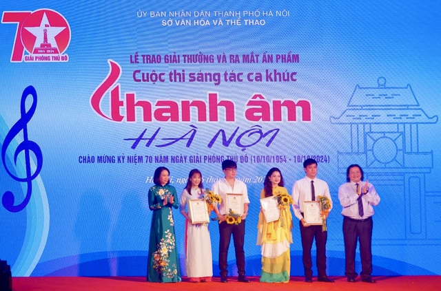 Trao giải cuộc thi sáng tác ca khúc &quot;Thanh âm Hà Nội&quot; - Ảnh 2.