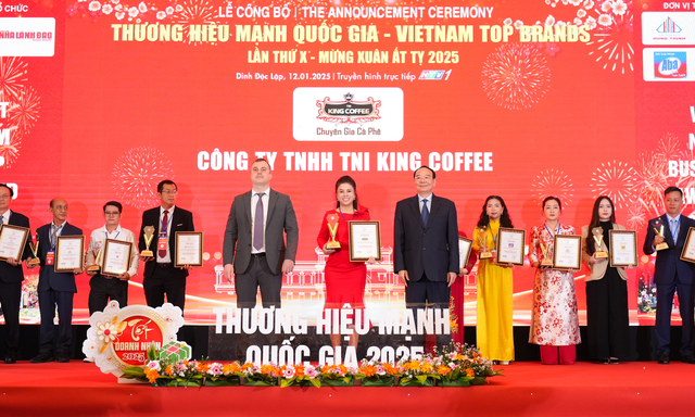 Vinh danh King Coffee là Thương hiệu mạnh quốc gia năm 2025 - Ảnh 1.