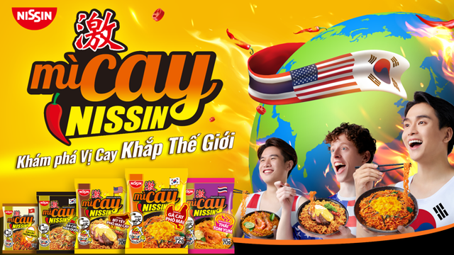 Mì cay Nissin định vị 5 hương vị cay đặc biệt - Ảnh 1.