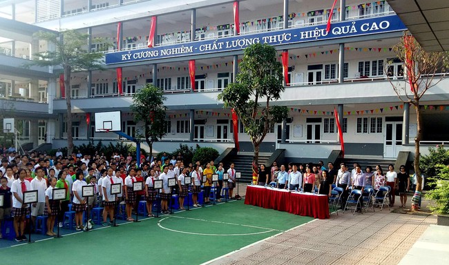 Trường THCS Cầu Giấy trở thành trường chất lượng cao của Hà Nội - Ảnh 1.