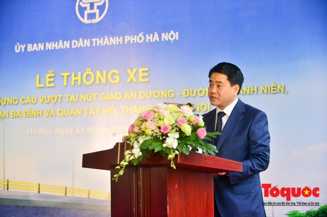 Hà Nội: Thông xe cầu vượt hơn 300 tỷ An Dương-Thanh Niên  - Ảnh 1.