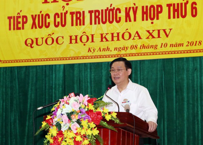 Phó Thủ tướng Vương Đình Huệ tiếp xúc cử tri tỉnh Hà Tĩnh - Ảnh 1.