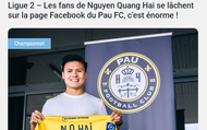 Báo Pháp hứng thú với bình luận "văn mẫu" từ fan Việt Nam trên trang chủ Pau FC 