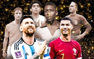 10 cầu thủ xuất sắc nhất lịch sử: Messi chễm chệ ngôi đầu, Ronaldo xếp gần cuối