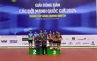 Giải Bóng bàn các đội mạnh quốc gia 2024: Hải Dương, CAND T&T giành 2 vị trí đầu bảng