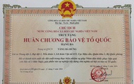 Truy tặng Huân chương bảo vệ Tổ quốc cho Trung tá hy sinh khi giúp dân khắc phục bão