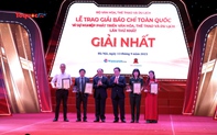 97 giải thưởng được trao tại Lễ trao "Giải Báo chí toàn quốc Vì sự nghiệp phát triển Văn hóa, Thể thao và Du lịch" lần thứ nhất