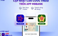 App MBBank hỗ trợ cập nhật căn cước công dân qua tài khoản VNeID