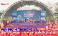 VĐV Phạm Thị Hồng Lệ lập kỷ lục mới tại "cung đường huyền thoại" Hồ Tây
