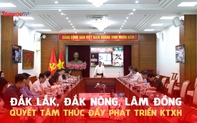 Đắk Lắk, Đắk Nông, Lâm Đồng quyết tâm cao để thúc đẩy phát triển kinh tế - xã hội