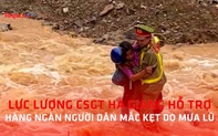 Lực lượng CSGT Hà Giang tích cực hỗ trợ người dân, khắc phục hậu quả bão lũ