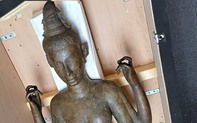 Tiếp nhận cổ vật Tượng đồng Nữ thần Durga từ Vương quốc Anh về Việt Nam