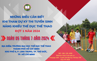 Trường Đại học Thể dục thể thao Thành phố Hồ Chí Minh: Những điều thí sinh cần biết khi tham gia tuyển sinh đợt 1 năm 2024
