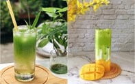 Matcha kết hợp với dừa tươi tạo nên 2 món đồ uống mát lịm mùa hè