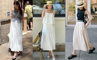 Chân váy trắng mùa này quá đẹp, chị em ghim ngay 10 cách phối đồ sành điệu từ đi du lịch tới dạo phố
