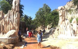 Tháo dỡ công trình xây dựng trái phép ở điểm du lịch Suối Tiên, Bình Thuận