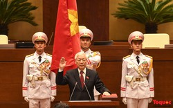 Những hình ảnh ấn tượng nhất trong lễ tuyên thệ nhậm chức của Chủ tịch nước Nguyễn Phú Trọng