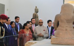 Hình ảnh Tổng thống Ấn Độ thăm Bảo tàng Điêu khắc Chăm Đà Nẵng