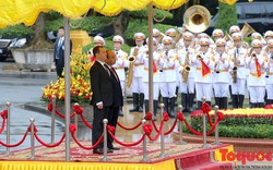 Thủ tướng Nguyễn Xuân Phúc chủ trì lễ đón trọng thể Thủ tướng Liên bang Nga D.A. Medvedev
