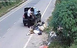 Nguyên cán bộ phòng LĐTB&XH bị phạt 3 triệu lái ô tô mang rác đổ giữa đường