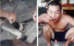 Xác định danh tính nhóm người làm thịt khỉ ăn óc sống rồi livestream lên mạng 