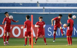 Hình ảnh buổi luyện tập đầu tiên của ĐT Việt Nam trước trận đấu với Nhật Bản