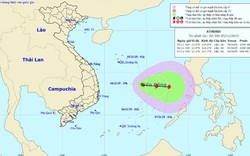 Cập nhật: Áp thấp nhiệt đới giật cấp 8, có thể thành bão trên Biển Đông