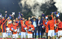 Khoảnh khắc ăn mừng chiến thắng của đội tuyển U22 Việt Nam khi giành huy chương vàng SEA Games lịch sử