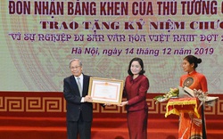 Hội Di sản Văn hóa Việt Nam đón nhận Bằng khen của Thủ tướng Chính phủ 