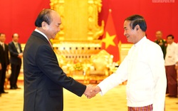 Thủ tướng Nguyễn Xuân Phúc hội kiến với Tổng thống Myanmar
